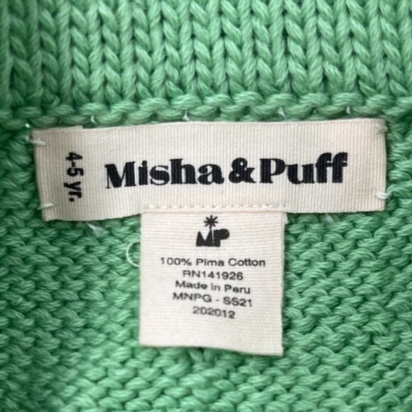 Misha & Puff Pima Cotton Popcorn Bloomers in Peapod Green. Girls 4-5. NEW (NWOT) - Picture 2 of 3